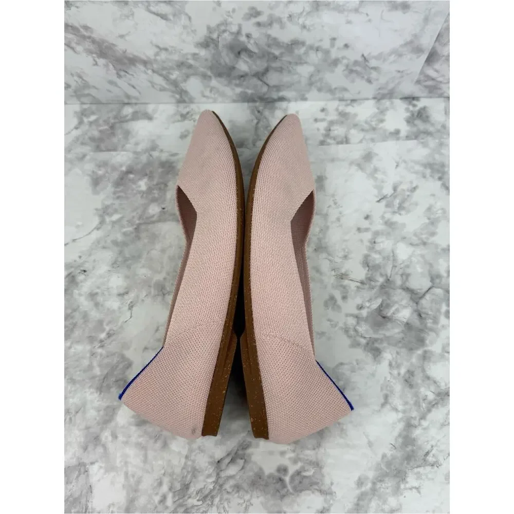 ROTHY’S The Point II Ballet Flat Slip On Comfortable Blush Pink Sz 8.5